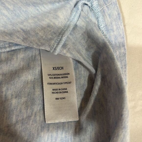 Splendid Heathered blue tee with stars EUC size XS - Picture 8 of 9